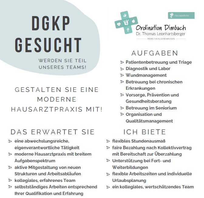 DGKP gesucht – Verstärken Sie unser Team!